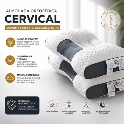 Almohada Ergonómica Cervical Premium
